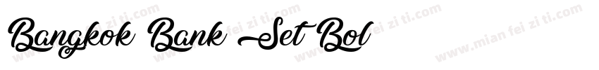 Bangkok Bank Set Bol字体转换